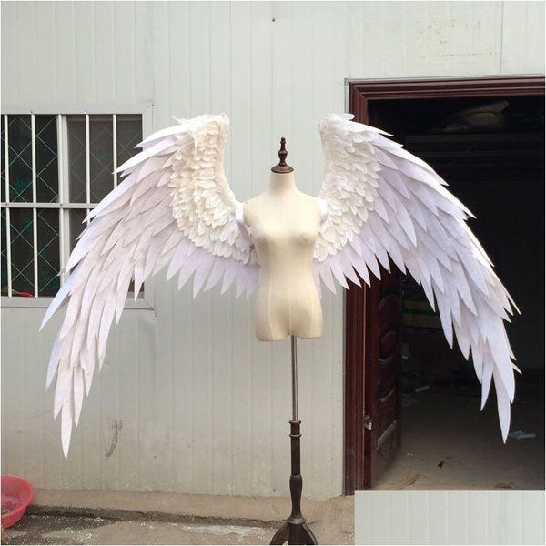 Andere Event Party Supplies Hohe Qualität Black Devil Angel Wings Kreative Cosplay Kostüm Requisiten Charakteristische Innenwanddekoration Dhfqn