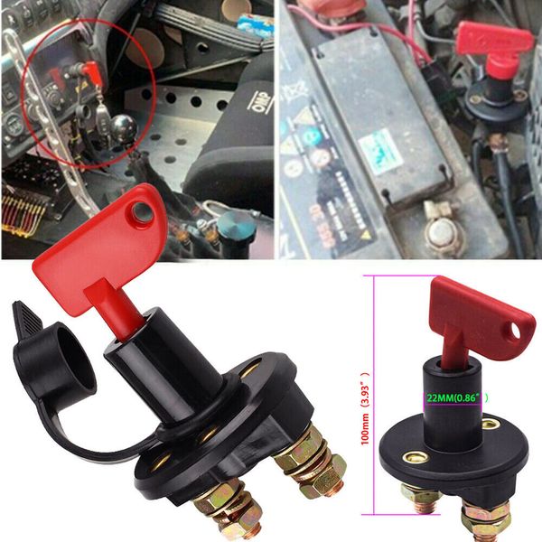 Isolatore batteria 12V Disconnect Cut Off Power Kill Switch per auto camion barca ATV