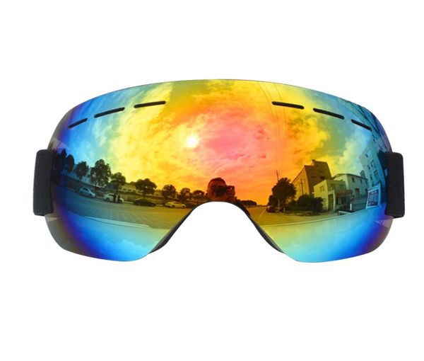 Óculos de esqui dupla camada uv400 óculos lente esférica unissex antifog inverno snowboard óculos neve máscara de esqui q01078897736