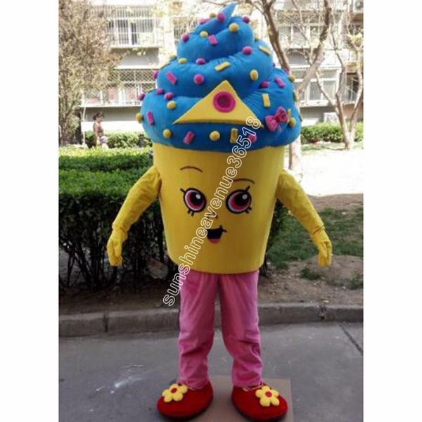 Costume mascotte gelato taglia adulto Personaggio a tema cartone animato Carnevale unisex Halloween Festa di compleanno Fancy Outdoor Outfit per uomo donna