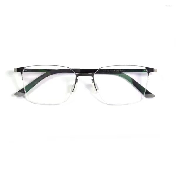 Sonnenbrillenrahmen 2023 Business-Stil verschreibungspflichtige Brillen für Männer Schraubenlose Struktur Superleichte flexible Halbrahmen-Brillen
