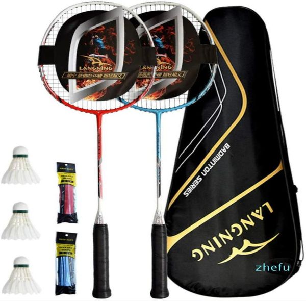 Badminton Raketleri Set 2 Tam Karbon Fiber Hafif Ev Eğitimi1422160