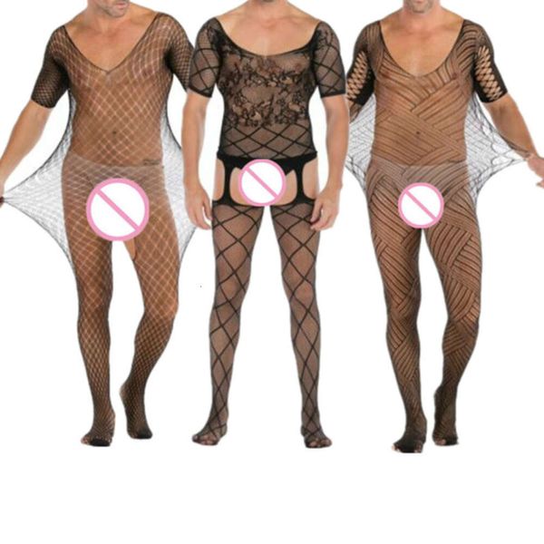 Lingerie Body Esotico Taglie forti Indumenti da notte Porno Camicia da notte Costumi sexy Calze per il corpo Biancheria intima maschile Stili diversi