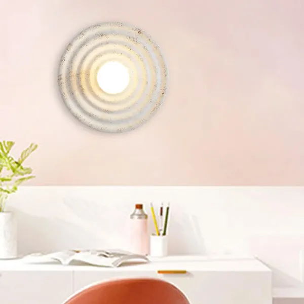 Wandleuchte Wandlampen Beleuchtung Leuchten Glas Lampenschirm rund für Dekor Veranda Nachttisch Wohnzimmer Decke