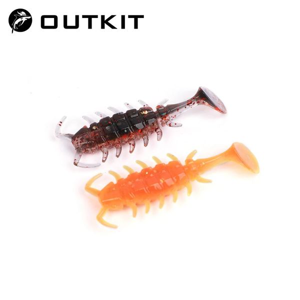 Yemler Outkit 10pcslot Wobblers Rockfishing Beetle Lastik 35cm 11g Balıkçılık Yumuşak Solucan Yapay Bas Silikon Balık 231206