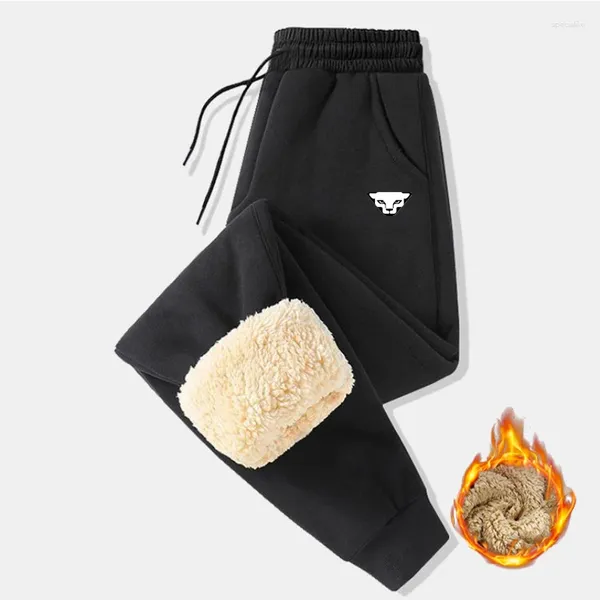 Мужские брюки 2023, зимние утепленные двухсекционные корейские брендовые мужские/женские спортивные штаны для фитнеса и тренировок, повседневные брюки