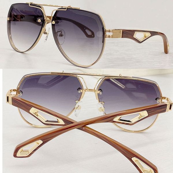 Herren-Sonnenbrille der High-End-Designermarke THE KING I, neuer Metallrahmen für Herren und Damen, hochwertige Holzbeine, modische Sonnenbrille King mit Originalverpackung UV400