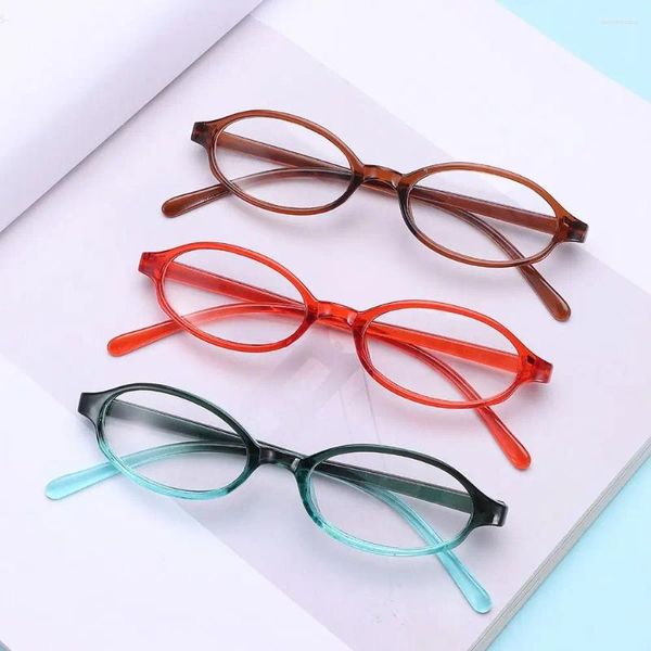 Sonnenbrille INS Style Japan Spicy Girl Brillengestell Retro Klein Oval Y2K Brillen Kein Make-up Schlicht für Frauen