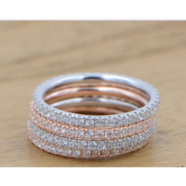 Venda quente moda simples feminino noivado diamante moissanite anéis de casamento s925 anel de prata esterlina