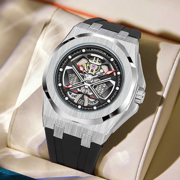 дизайнерские часы, наручные часы из дуба, бренд Black Knight Hollow, полностью автоматические механические часы Night Glow, водонепроницаемые часы, мужские часы
