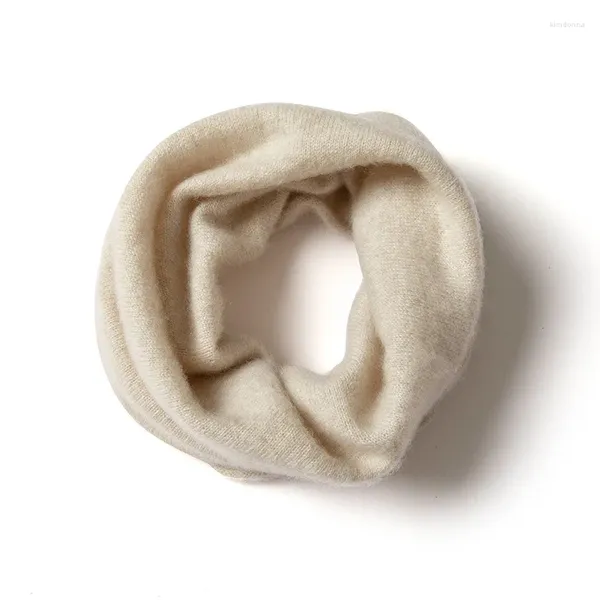 Sciarpe Sciarpa ad anello lavorata a maglia in cashmere per donna e uomo Inverno caldo collo morbido Snood tinta unita moda femminile Infinity