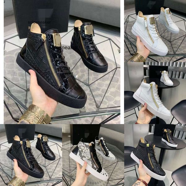 SO01 Scarpe casual Vera pelle Sneakers di lusso scarpe da uomo chaussures de designer GiuseppeNbsp;Zanotties GZ Mocassini martin Frankie The odile grain Diamond