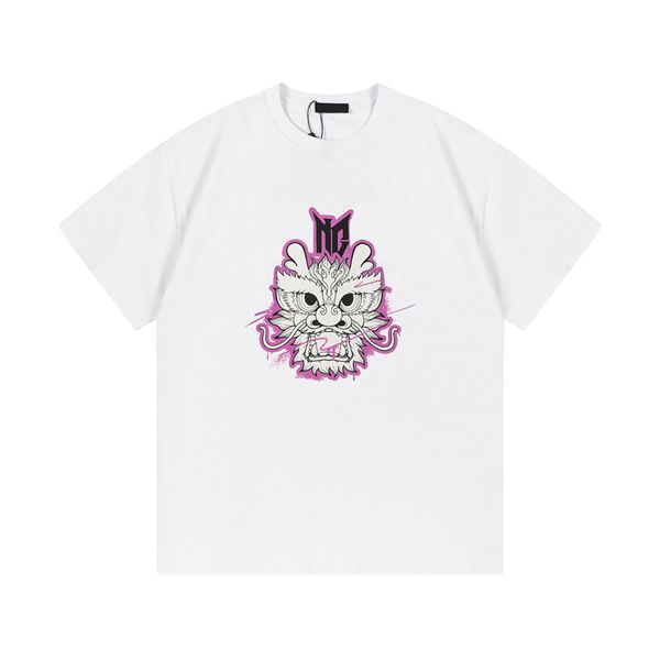 23fw Frühling Sommer Europa Paris Dragon Head T-Shirt Mode Herren Kurzarm T-Shirt Frauen Kleidung Lässige Baumwolle Designer T-Shirts