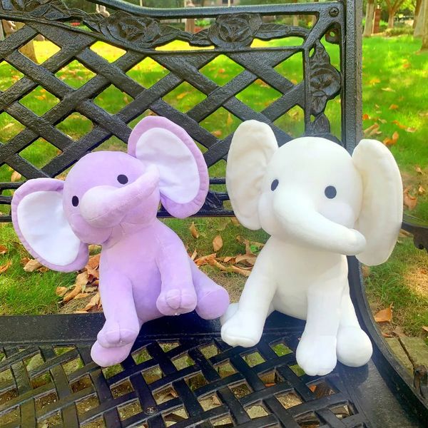 Bonecas de pelúcia elefante brinquedos de pelúcia kawaii bebê brinquedo de pelúcia boneca para crianças elefante branco brinquedos dos desenhos animados para meninas brinquedos bonitos para o casamento 231207