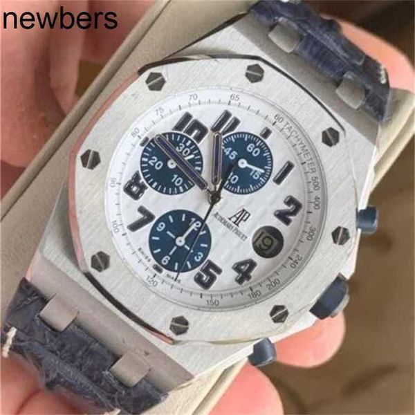 Relógio masculino Audemar Pigue Aebby Swiss Royal Oak Offshore série masculina tendência da moda quartzo Piglet 26170stood305cr01 Navy Time Code St # 424 WN-XUXSRGYR