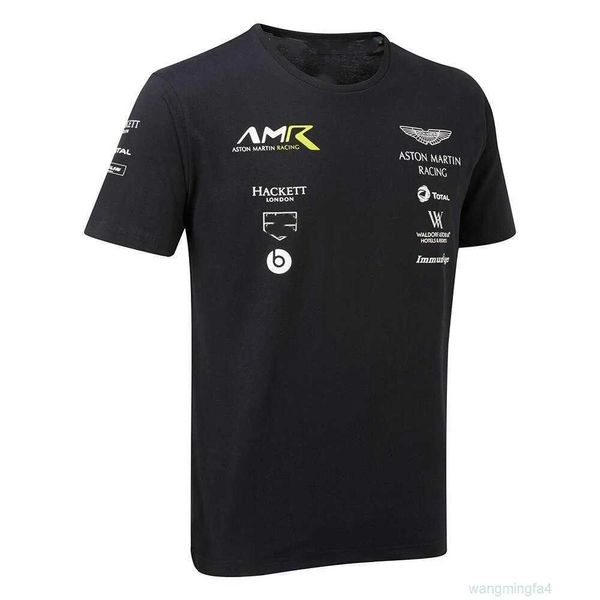 Camisetas masculinas correndo roupas F1 Fórmula 1 Aston Martin 3D Racing Suit Fashion Street Trend Simples 202 Pnij