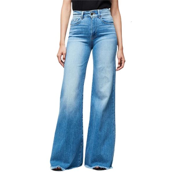 Damenjeans, mittlere Taille, ausgestellte Jeans, elegante Denim-Hosen, Damen, bequem, lässig, weites Bein, Hose, Trend, Streetwear, waschbar, 231206