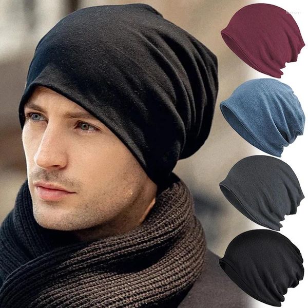 Berets Stilvolle Winter Warme Mütze Für Frauen Casual Stapeln Gestrickte Bonnet Cap Männer Hüte Einfarbig Hip Hop Skullies Unisex weibliche Beanies