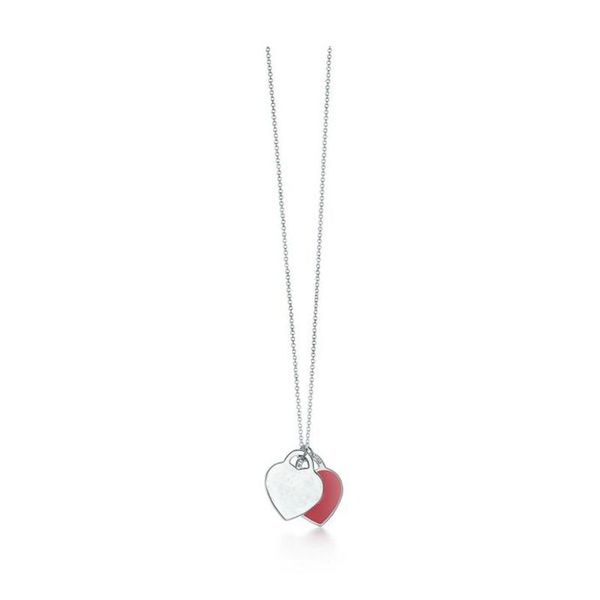 Collana Tiffanylris firmata moda S925 ciondolo con faccina sorridente, catena, regalo di San Valentino alla fidanzata con scatola