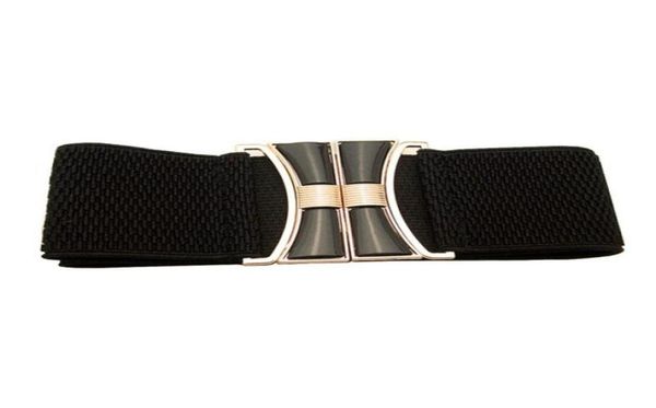 Cinture Alla moda Cintura larga da donna Cintura elastica elasticizzata per le donne 2022 Abito estivo Drcoration Nero femminile QZ01042068009