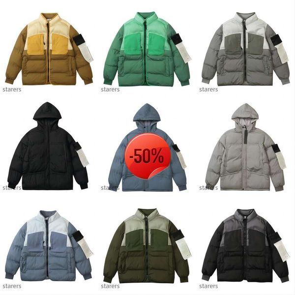 Desconto de Natal Mens Hoodies Moletons Designer e Mulheres Moda Jaqueta Stones Island Down Casaco Marca de Luxo Braçadeira Alça de Ombro Tendência Inverno Calor Co