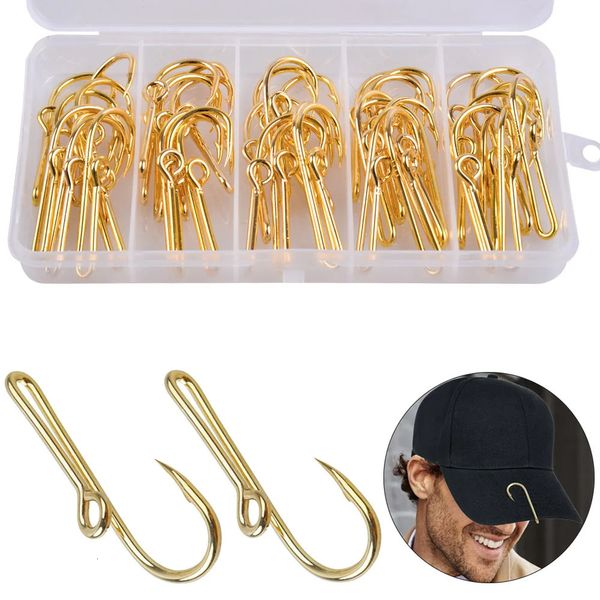 Ganci da pesca 40pcs gancio di pesce clip da cappello da cappello colorato personalizzato/black cappello ganci di pesce per gancio gancio gancio da pesca per cappello/crash crash 231204 231204