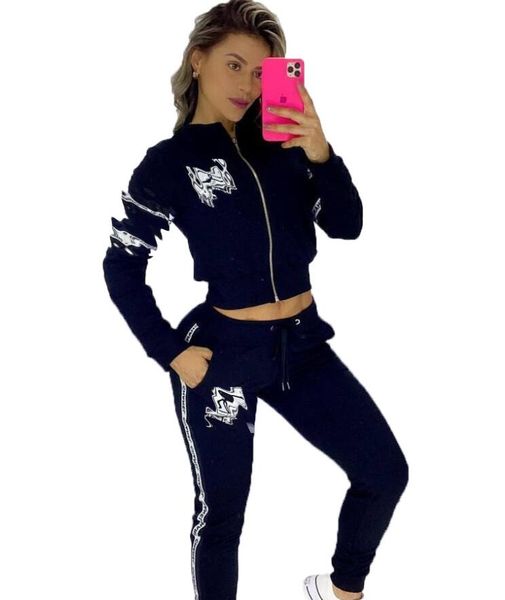 Luxurys Spring Brand donna stampata Two Peice set felpa con cappuccio + pantaloni da jogging stampa tuta bianca corta maglione donna tute firmate giacca