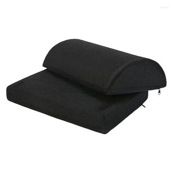 Travesseiro ergonômico pés relaxantes apoio para os pés sob o banco da mesa para trabalho em casa viagem apoio para os pés massagem