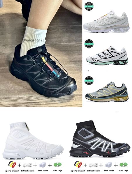 Solomon Xt6 Scarpe da ginnastica avanzate Uomo Xapro pro Triple Nero Mesh Wings 2 Bianco Blu Rosso Giallo Verde Speed Cross Speedcross Uomo Scarpe da trekking all'aperto 81