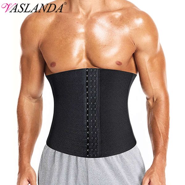 Männer Taille Trainer Korsett Abnehmen Body Shaper Unterwäsche Schweiß Gürtel Gewichtsverlust Reduktive Gürtel Fett Brenner Fiess Shapewear