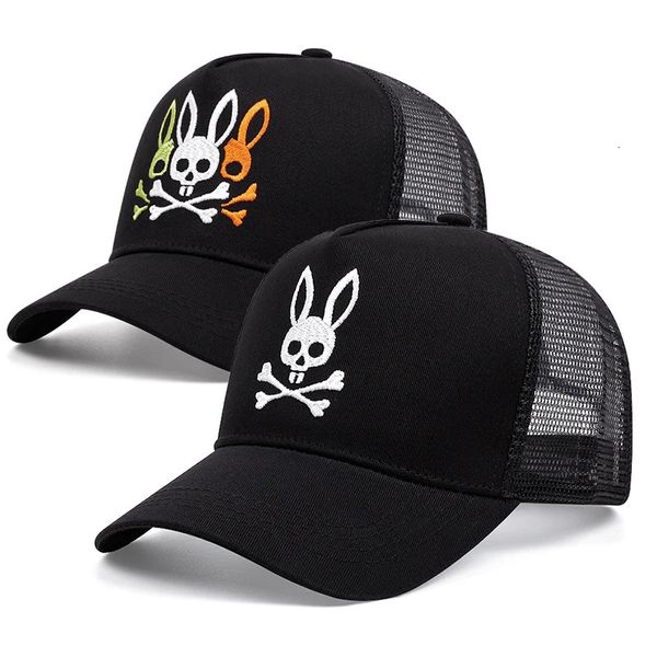 Ball Caps Bad Bunny Stickerei Männer Frauen Trucker Hut Baseball Caps Shade Mesh 231208