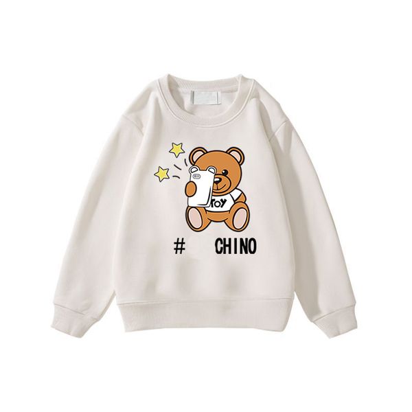 Mos Bear Designer-Pullover für Kinder Kinder-Sweatshirts Hoodies Sweatshirt Baby Luxus-Druckpullover Frühlingskleidung Jungen Mädchen Jungen Rundhals-Hoodie CXD231288