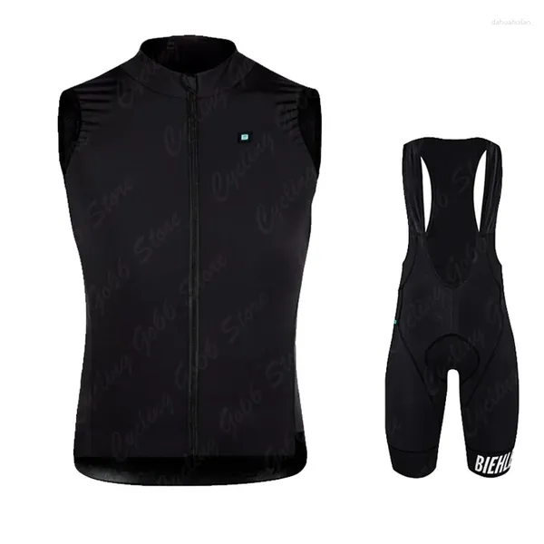 Giacche da corsa BIEHLER Gilet da ciclismo Senza maniche Maglia antivento Sport all'aria aperta Gilet da bici Giacca da bicicletta Abbigliamento MTB Chaleco Ciclismo