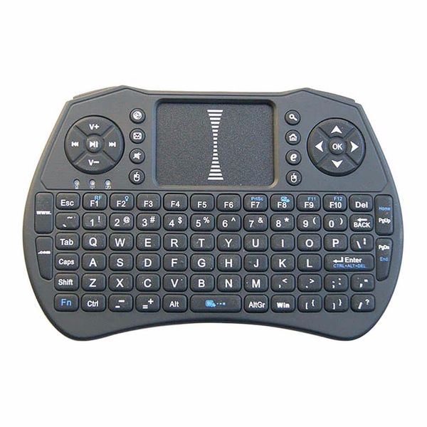 Tastaturen I9 Smart Fly Air Mouse Remote-Hintergrundbeleuchtung I8 2,4 GHz Wireless-Tastatur mit Toucad-Steuerung für MXQ M8S X92 TV-Box Drop Del Dhqfj