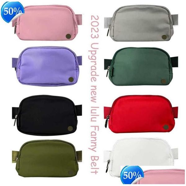 Schmuckbeutel Taschen Shoder Großhandel Yoga Original Gürtel Brust Fleece Tasche Luxurys Designer Frau im Freien Sport Nylon Waistpacks TR Dhaxd