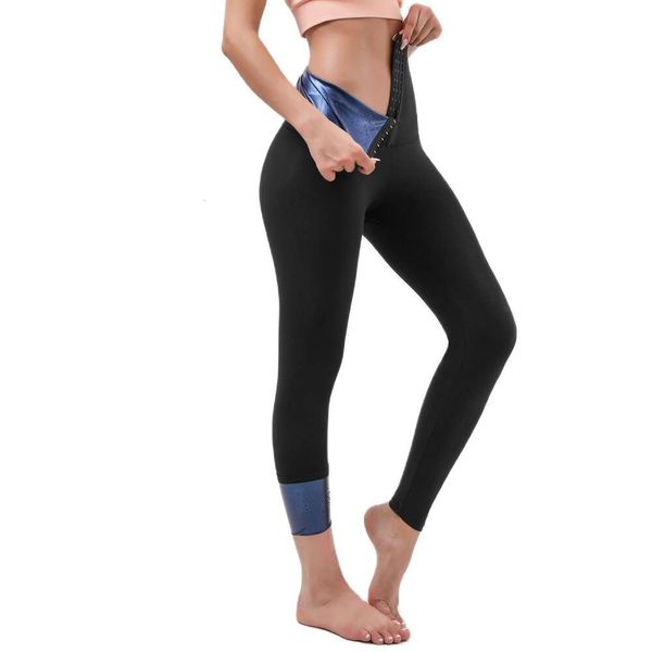 Sauna Body Shaper Perdita di peso Pantaloni dimagranti Vita Trainer Hot Thermo Sweat Shapewear Pantaloncini Gym Fiess Workout Leggings