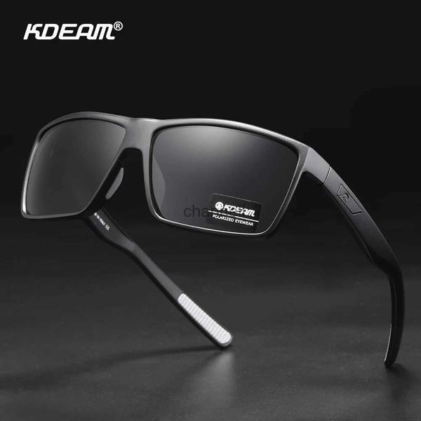 Outdoor-Brillen Kdeam Revamp Mode Polarisierte Sonnenbrille Spezifische Unsichtbarkeit Sport Scharnier Sonnenbrille Outdoor Sport Männer Frauen Spiegel Objektiv UV YQ231208