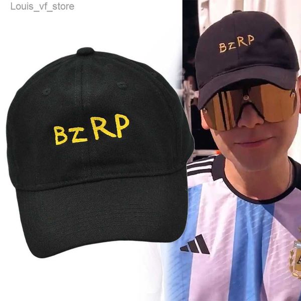 Cappellini da baseball BIZARRAP Berretto da ricamo BZRP Berretto da baseball Rapper Cappello Hip Hop Cappelli in cotone Cappellini regolabili T231208