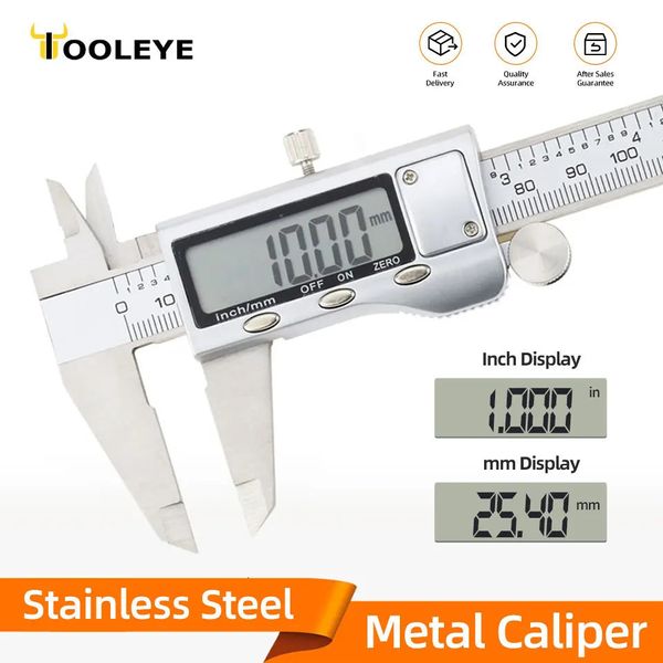 Messschieber, Metall-Messschieber, digitales Pachometer, professionelles Nonius-Kaliber, Messwerkzeuge, Holzbearbeitung, Dickenmessgerät, Tiefe, elektronisches Lineal 231207