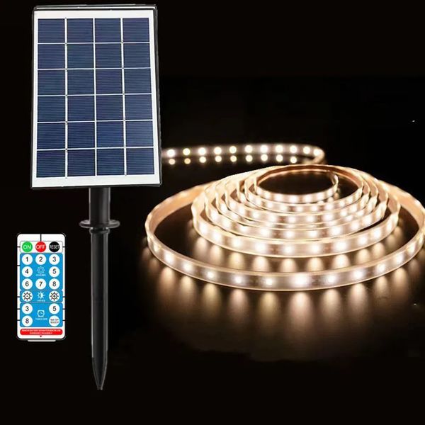 Altri accessori per feste per eventi Pannello di ricarica solare Smart Switch Interfaccia di ricarica TYPE-C Striscia luminosa per telecomando 15M10M Può tagliare liberamente la stringa luminosa 231207