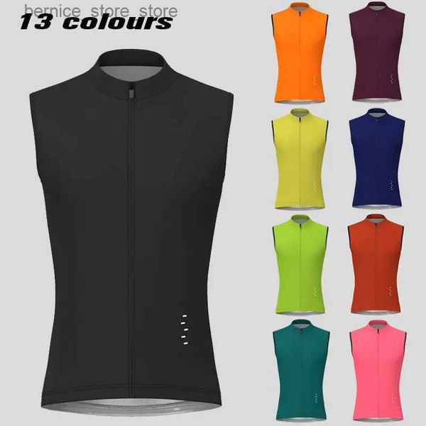 Coletes masculinos sem mangas colete de ciclismo 2023 verão à prova de vento bicicleta sem mangas colete fino e leve sem mangas camisa de ciclismo colete de vento q231208