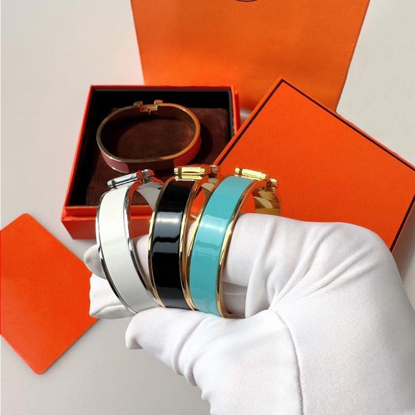 Дизайнерский браслет Классический браслет с буквами Мужские и женские браслеты для пар Золото 18 карат Розовое золото Серебро Трехцветный Bang Xbme