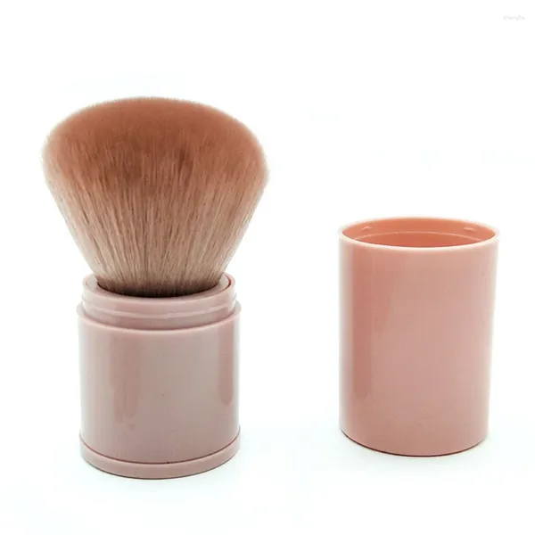 Pincéis de maquiagem rosa ouro rosa cogumelo blush contorno configuração pó iluminador compõem escova ferramenta cosmética beleza