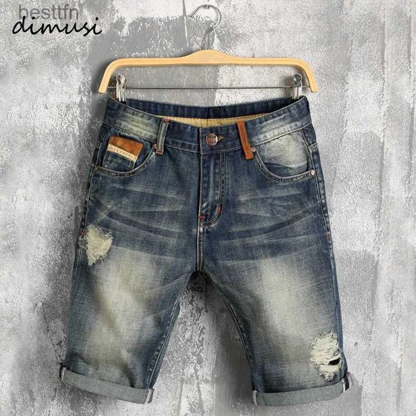 Jeans masculinos DISI Homens verão shorts jeans homens shorts jeans berda skate board mens jogge rasgado onda Shorts 38 YA619L231208