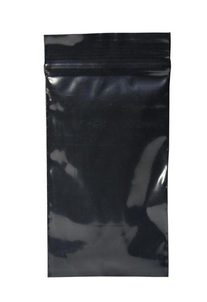 200pcslot 710cm reclosable preto aperto selo pacote de plástico saco varejo auto selo plástico zip lock pacote saco para pequeno presente jóias2779505