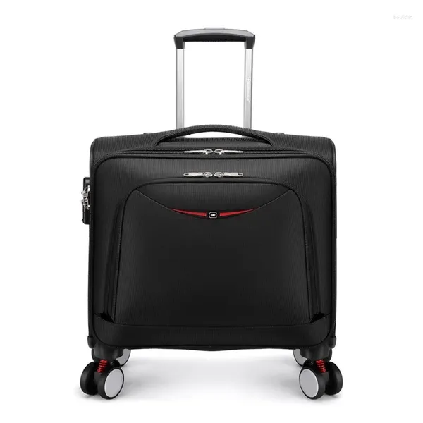 Koffer Trolley Gepäck Universalrad 18 Zoll Herren Business Koffer Boarding Reisetaschen mit Rollen