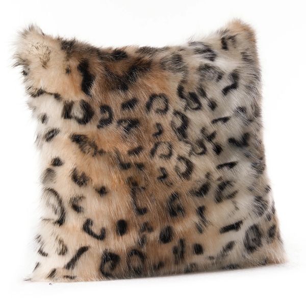 Yastık lüks kaplan leopar cilt baskısı yastık kapsar Polyester yatak kanepe araba yastık kılıfı ev dekorasyonu 231207