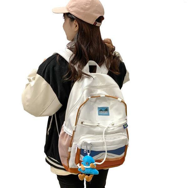 Zaino per la scuola, stile borsa resistente all'acqua, personalizzato, per ragazza, leggero, per studenti, zaino per bambini carino