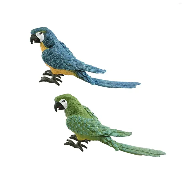 Decorazioni da giardino Finto decoro per pappagalli Modello Piccole figurine Uccelli Ornamenti artificiali per portico esterno di casa Patio