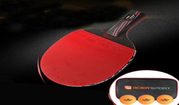 Competizione di alto livello 98 sistema WRB in nanoscala di carbonio Racchetta da ping pong leggera Manico lungo corto Racchetta da ping pong T208203593